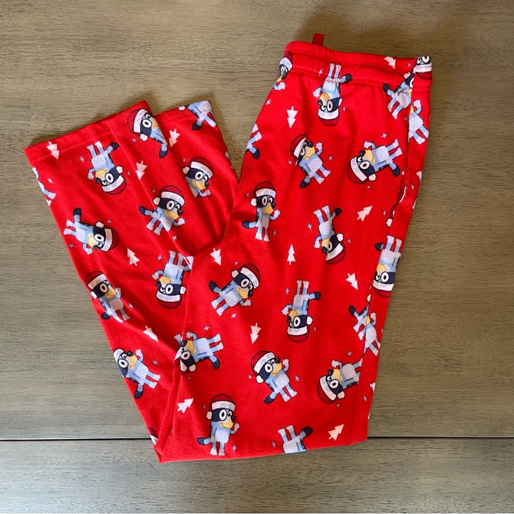 mens Bluey Christmas pajama bottoms